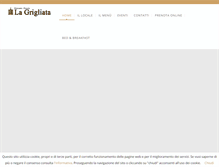 Tablet Screenshot of lagrigliata.com